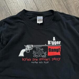 Vintage Y2K The Rolling Stones Party Bigger Bang Concert Band Graphic Shirt